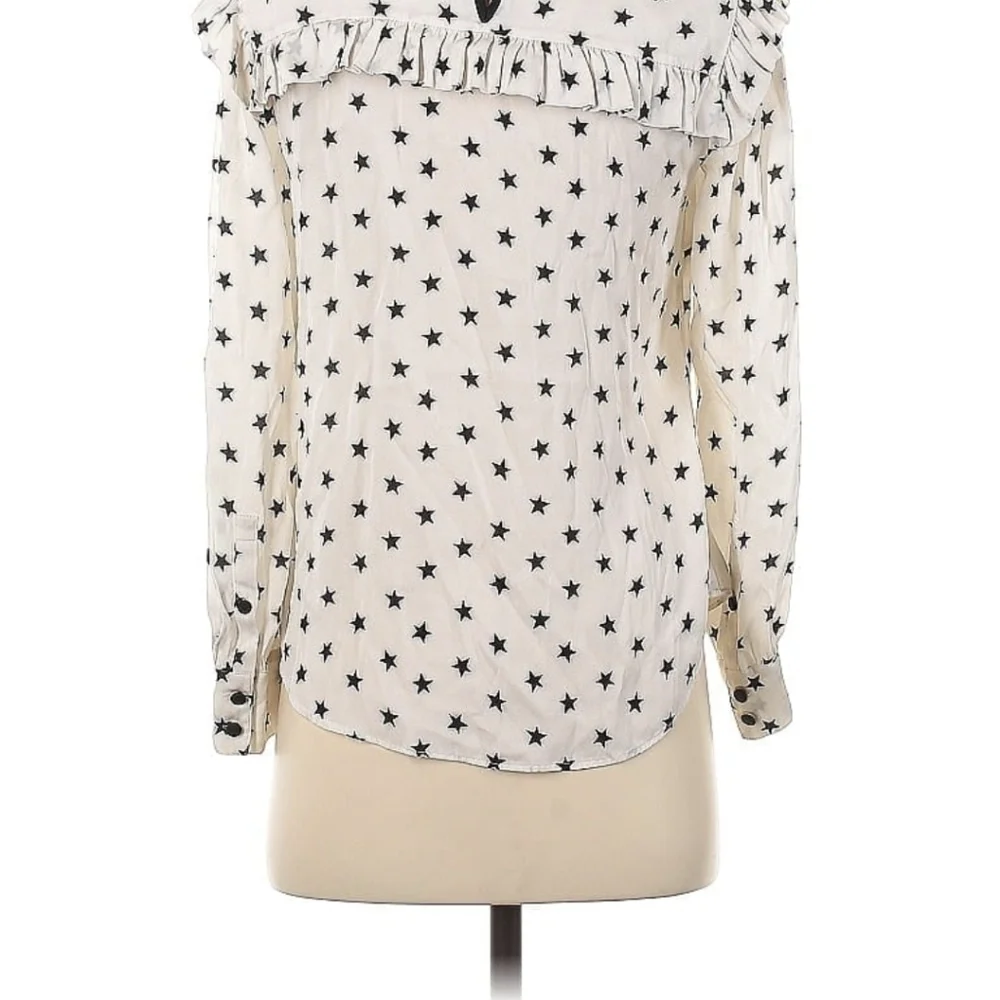 J.Crew, silk stars blouse, size 2